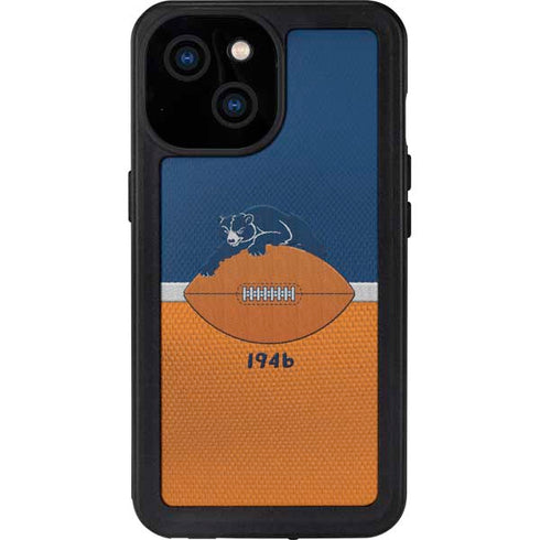 NFL Chicago Bears Vintage iPhone 15 Waterproof Case